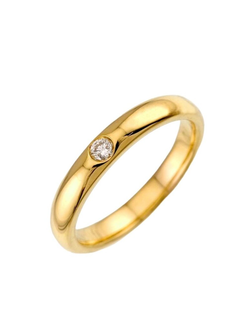 Harry Winston Round Ring Diamond 18k Yellow Gold